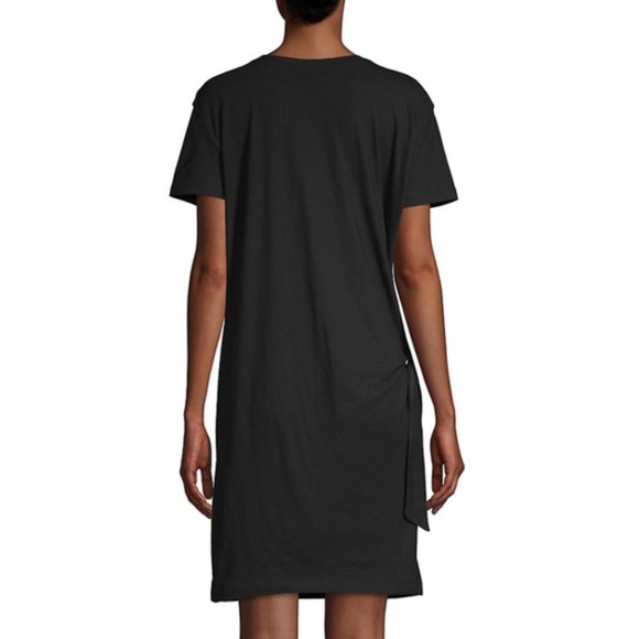 VINCE SIDE TIE CREW NECK T-SHIRT DRESS - Picture 3 of 16